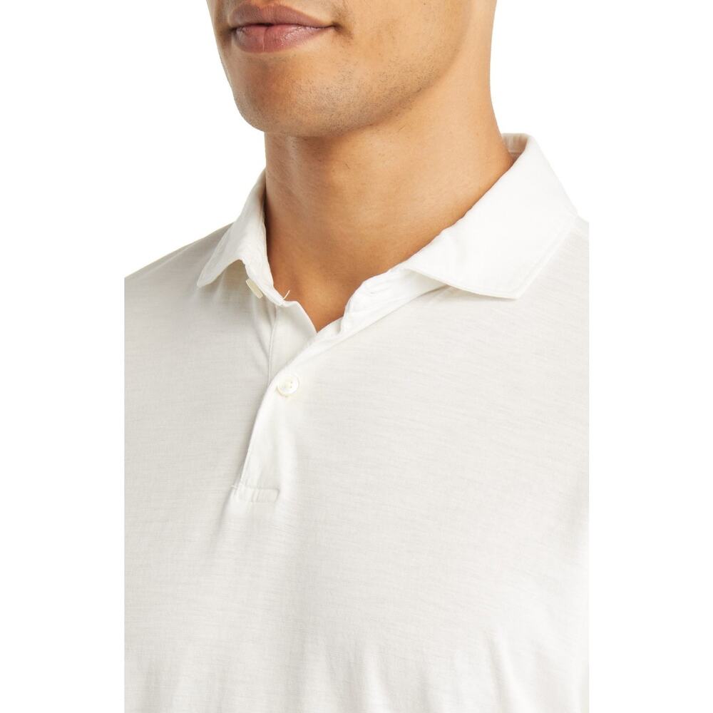 Peter Millar 2XL Crown Crafted Journeyman WHT Golf/Polo Shirt MF22XK10 $135 NWT